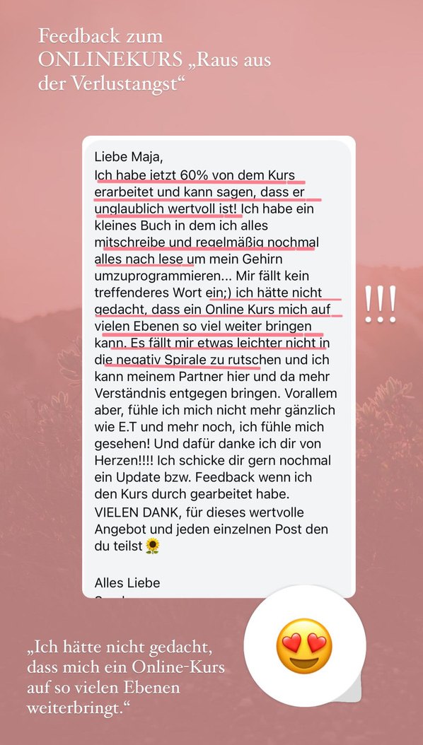Feedback zum Onlinekurs: Ich hätte nicht gedacht, dass mich ein Online-Kurs auf so vielen Ebenen weiterbringt